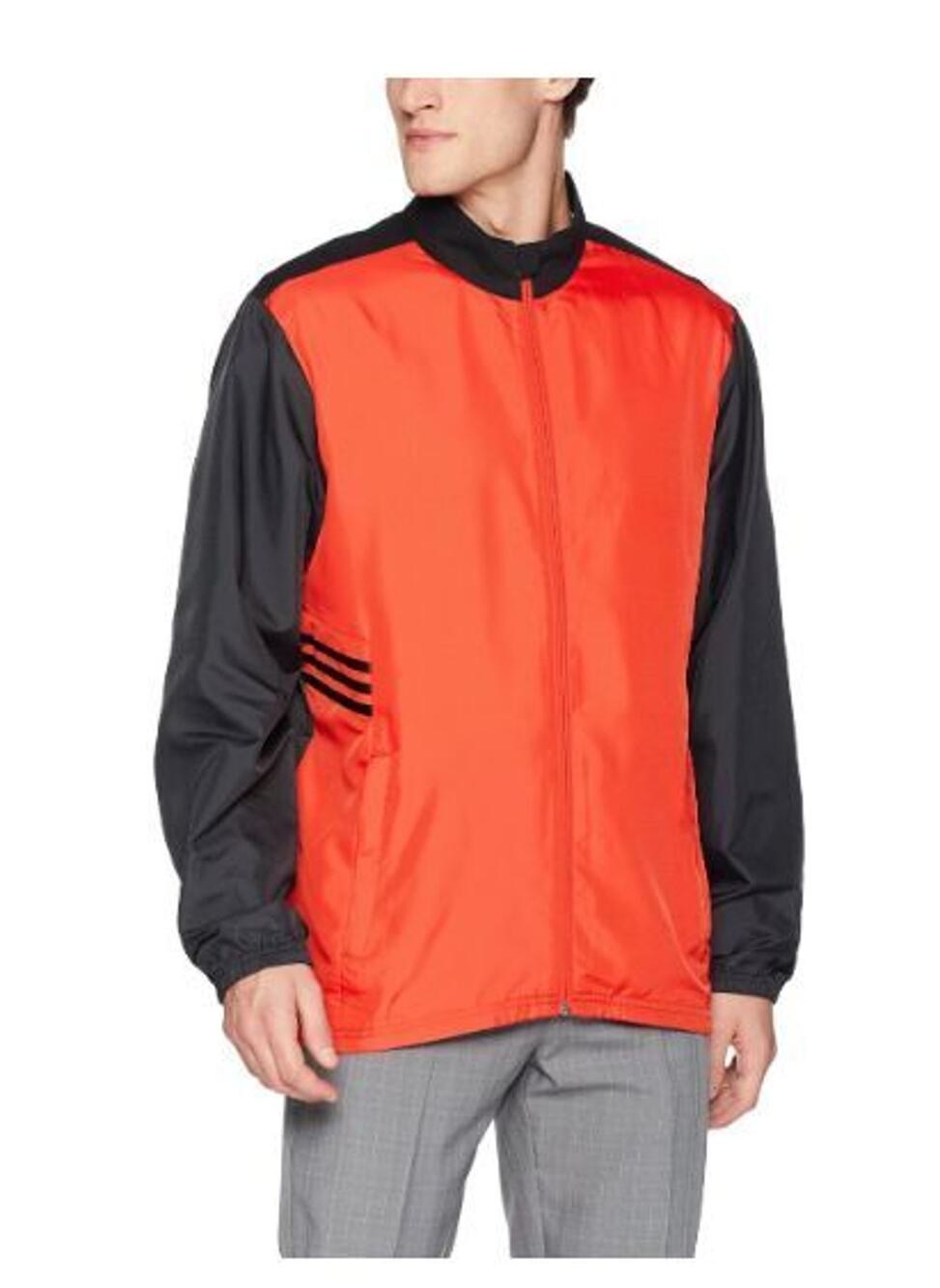 Adidas Golf Mens Windbreaker Jacket Size L Full Zip Activewear Athletic Sporty